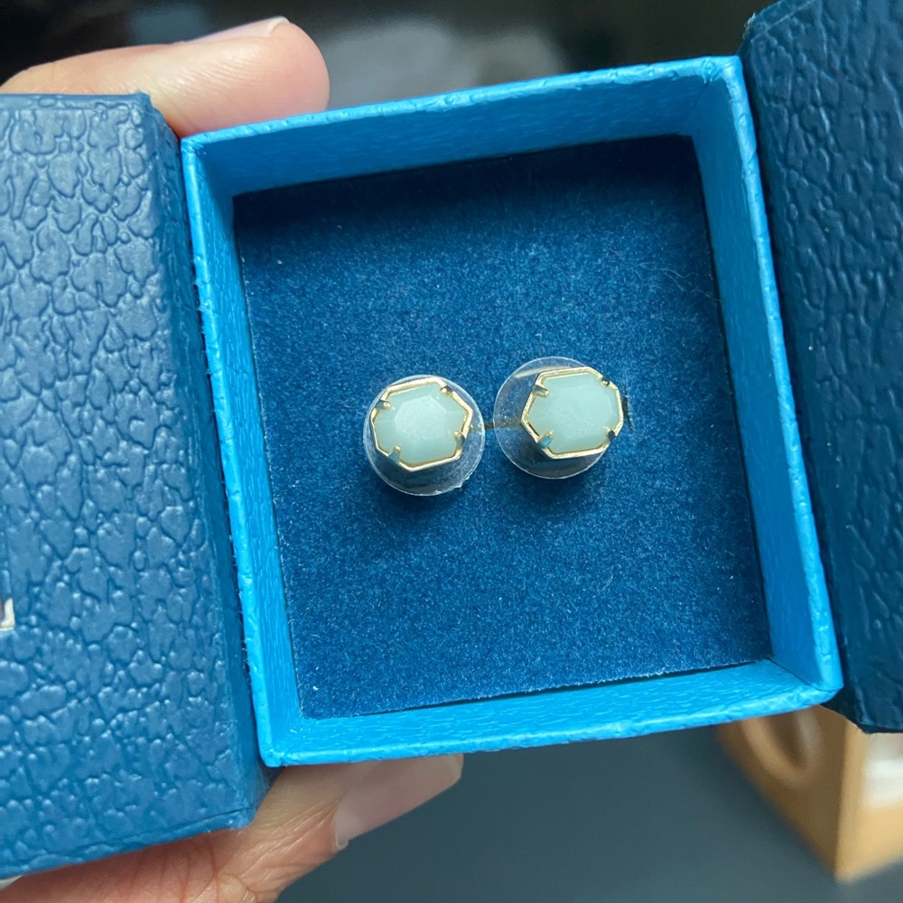 Aquamarine Kendra Scott Studs